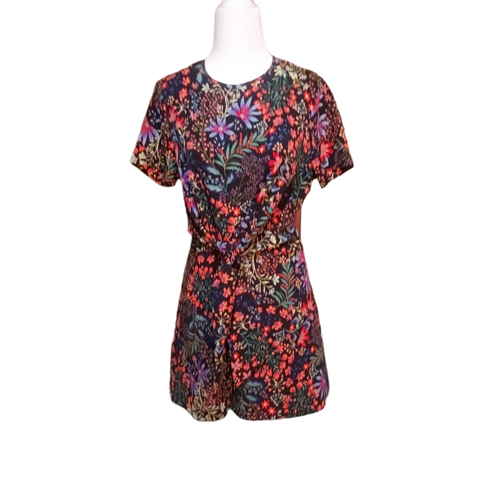 Primark 6 Jumper Jumpsuit Romper short sleeves shorts Floral Short Sleev…